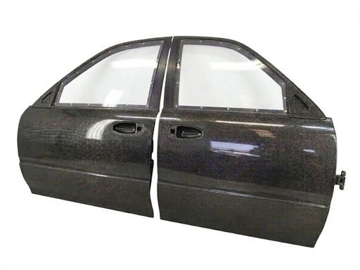 Honda Civic EG (1991–1995) | Carbon Fiber Doors (Pair) with Lexan Glass - Sedan (FRONT)